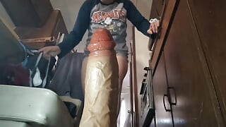 Humongous Dildo in MILF GILF Pussy