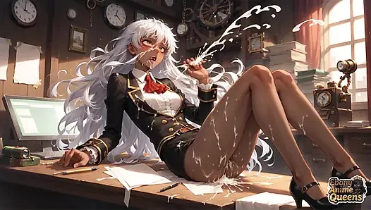 Cewek semok kulit hitam dominan ini didominasi sama besar pria kulit hitam!