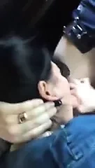 Horny kazakh slut suck dick in car