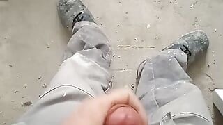 jerking off at work