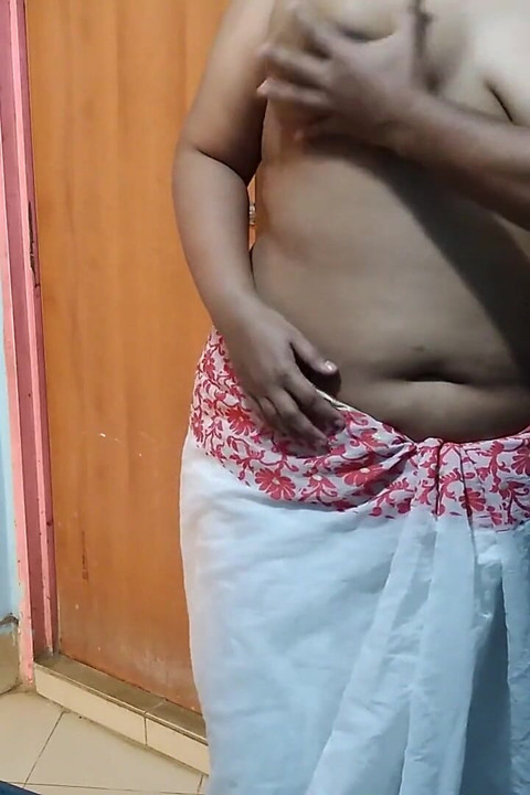 Asian Hot Stepaunty with a Big Ass Helps Me Cum - 45 Year Old Neighbor Fucked While Sweeping the House