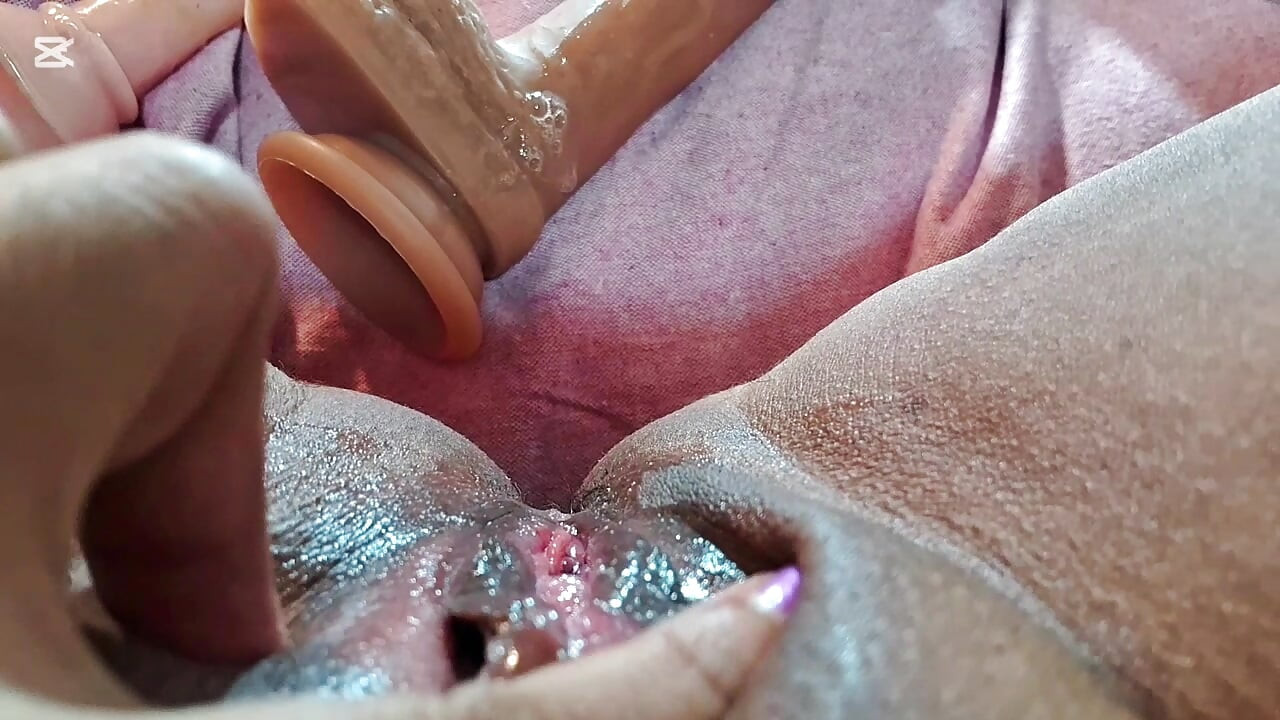 Asian solo fun with toy