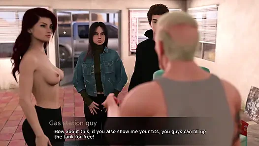 Baştan çıkarma beldesi 4 Tüm kızlar göğüslerini göstermek zorunda kaldı