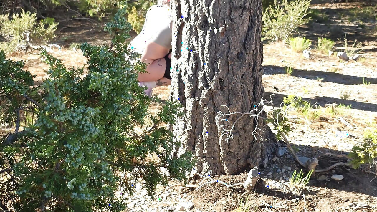 Desperate Hiker Girl Gets Caught by Hot Red Head