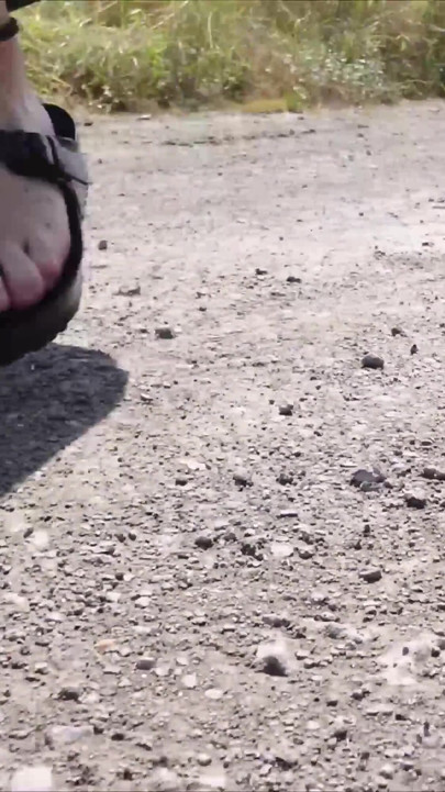 Little Walk with Puddles in Birkenstocks