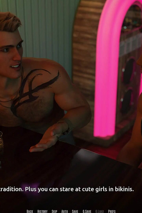 Dominos Beach 22 - Nikki convida John para sua festa da meia-noite depois de sua vitória de salva-vidas