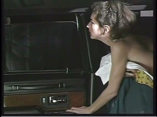 Limo driver gets his thick hard cock sucked in the back of his car then fucks