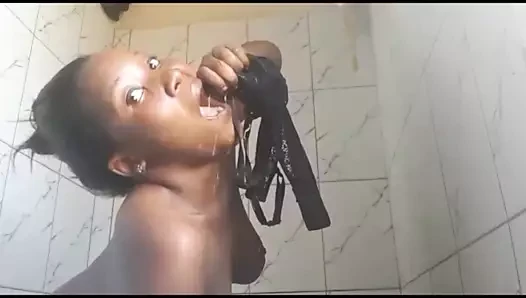 Slut Ebony Twerking and Peeing in a Bra (trailer)