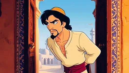 Шлюховатая принцесса и похотливый Джинн потирают лампой