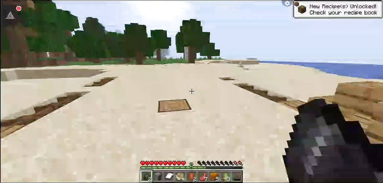 First time find treasure in Minecraft