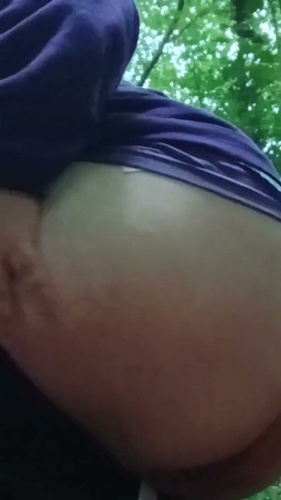 Chubby bear being naughty in the woods and showing of their body | Clip 1