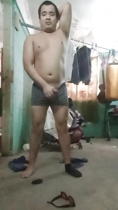 Jesus in boxer pulling his penis 179