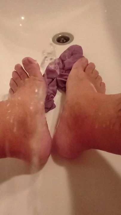 Pissing on my feet