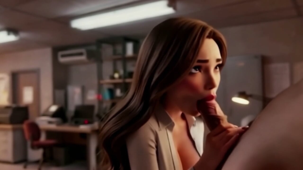 Copy Room Slut - Horny office girl gets fucked in the copy room