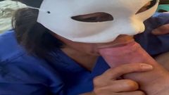 milking by my Filipina – second shot, toothless blowjob