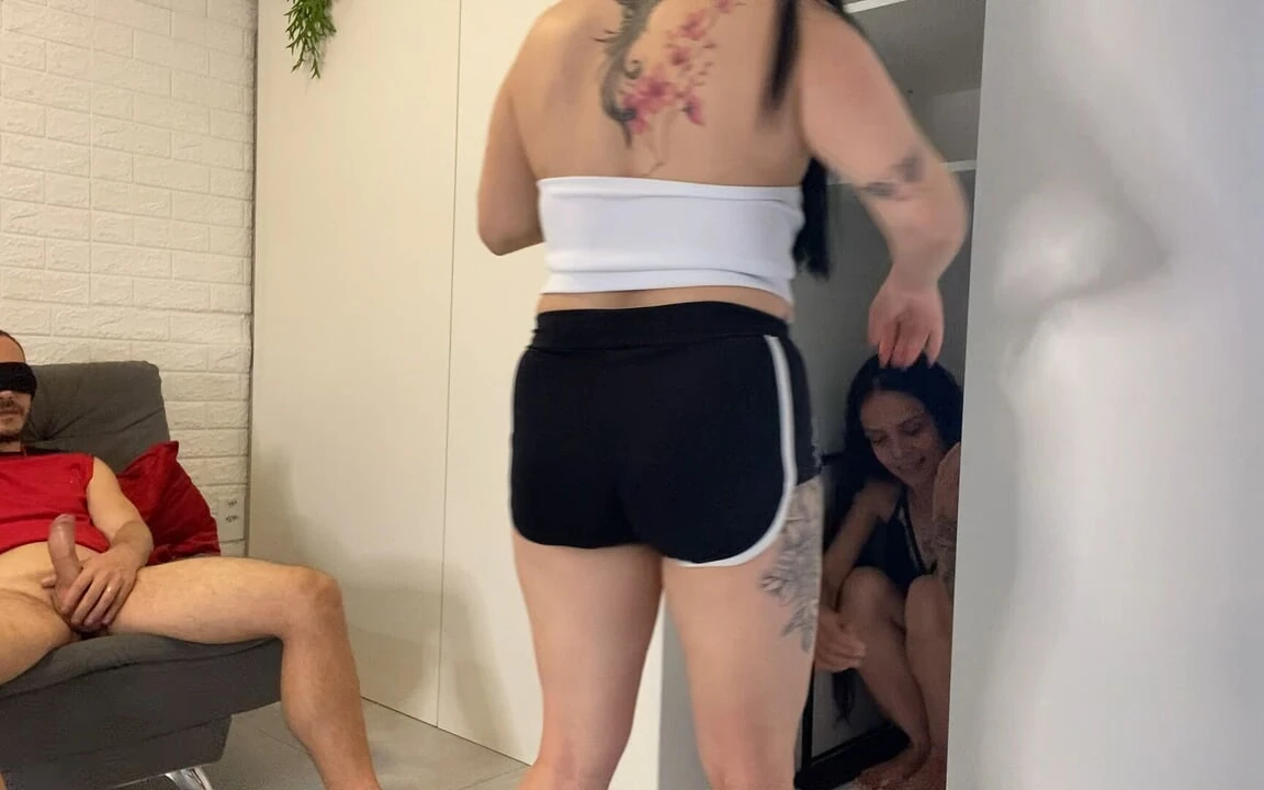 Wife Hides Friend in Closet and Surprises Husband