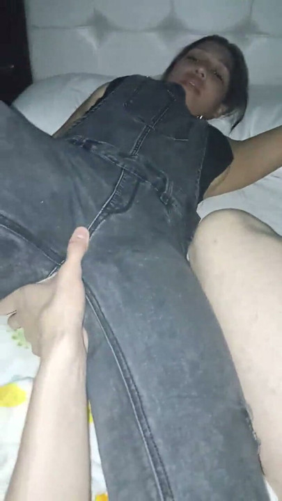 18 year old brunette big saggy tits from New York United States fucking her stepbrother's big dick | Clip 1