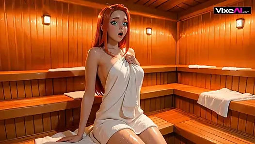 Sauna memanas saat atom eve mendapat kontol jauh di dalam ai yang dihasilkan