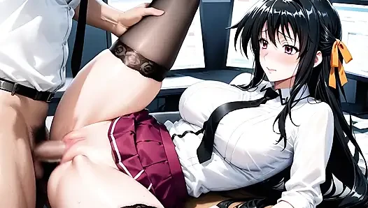 Akeno Himejima, yapay zeka uyarlaması Dxd'de kendini Issei Hyodo'ya verdi