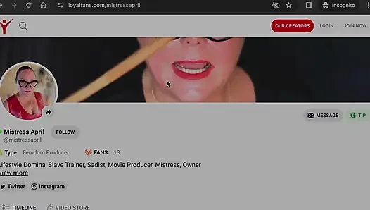 Dominatrix Mistress April - The Super Ball Event