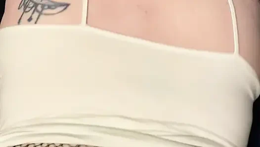 Pawg milf gets fucked doggy with fishnets