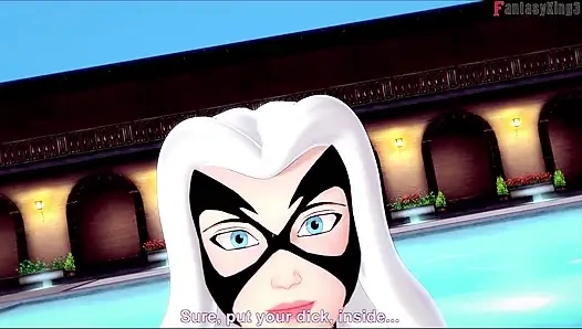 Felicia Hardy (Black Cat) bikini-blowjob - marvel
