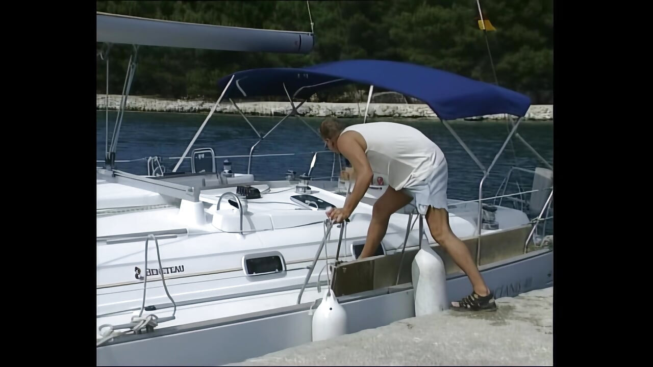 A Blonde Slutty MILF Is Enjoyed to Get Fuck by His Yacht Captain