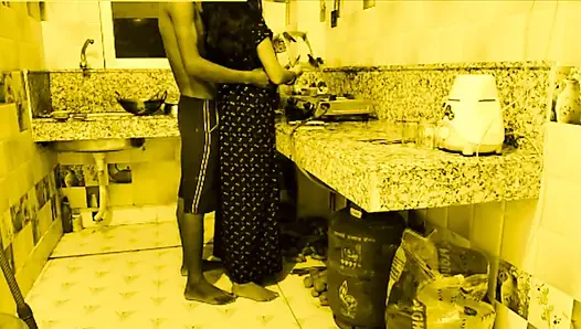 Curvy Goddess Desi Bhabi Gets Drilled Fast and Hard by her young devar in kitchen room.