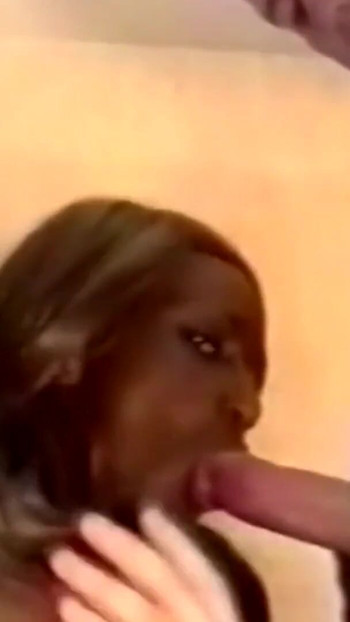Stunning moment from "Hot African Teen Shared In A Brothel Enjoys Interracial Threesome DP"