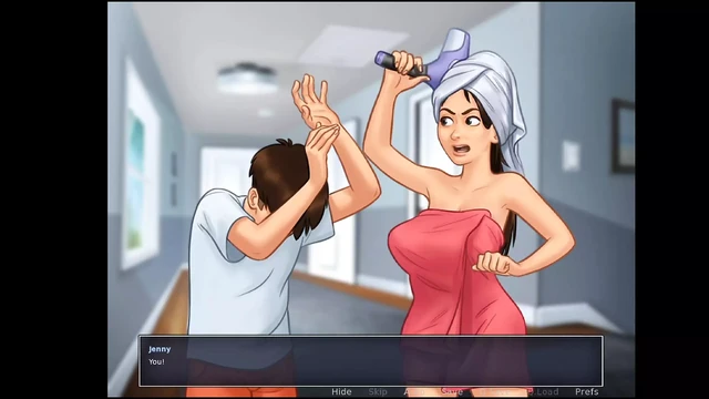 Summertime Saga Part 4 - Helping Next Door Milf Widow