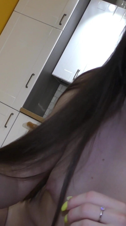 Her slobbering mouth swallowed my cock to the balls | Clip 1