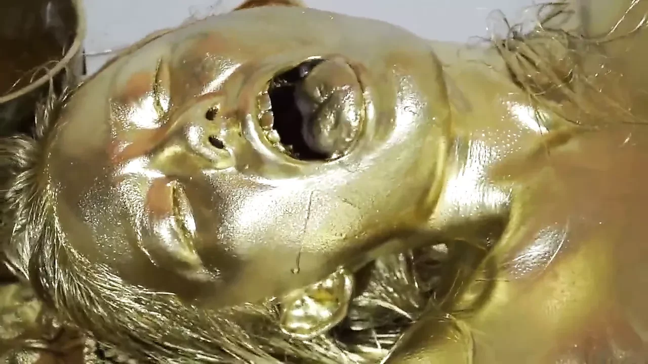 Gold paint Dildo