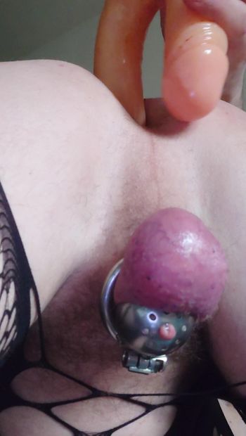 Sissy bitch likes two cocks in her ass