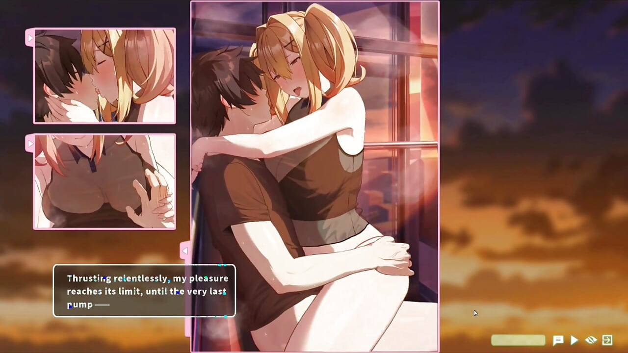 Permainan hentai - Clover Musim Panas - seks roda feri - mengongkek si blonde pada roda feri