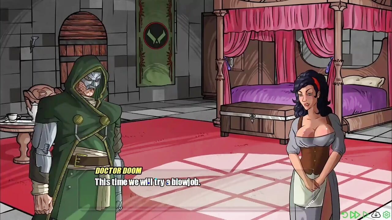 Beautiful Vanessa gives her master a blowjob - gameplay