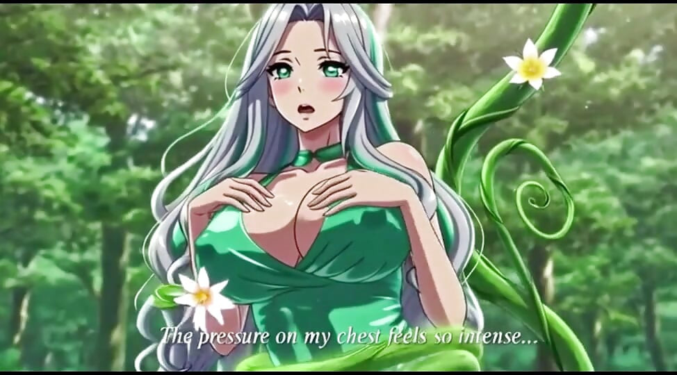 Sensual Forest Fantasy Vines Squeeze Her Big Boobs and Hips
