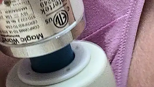 Soaked my pink cotton panties