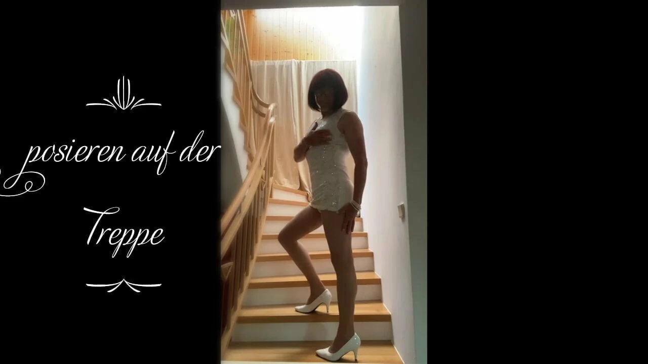 posing on the stairs 2