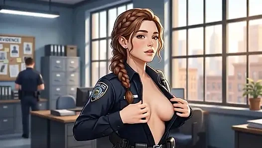 Police woman arrests you and then fucks you