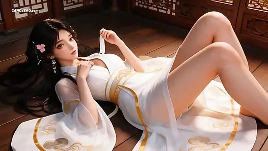 Traditional Chinese Slut Threesome: Deepthroat & Nipple Torture ( AI-Generated )