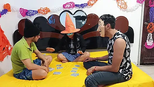 Halloween eating the pussy of a beautiful, cunning witch who predicts ho...