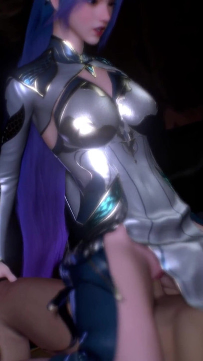 3D Big Boobs Cosplay Babe Wearing Hot Dress Got Fucked so Hard