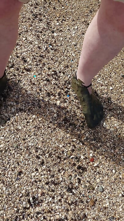Short Test in the Mudflats on the Beach of Horumersiel