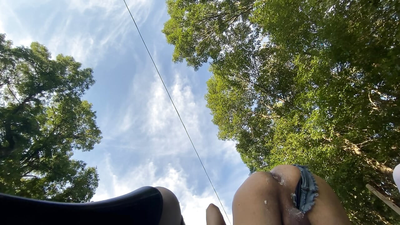 Outdoor sissy bimbo slut rough buttfuck