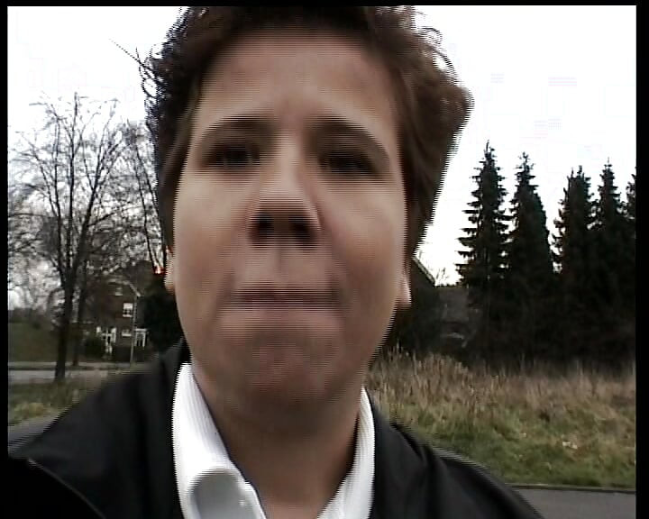 Ugly German whore shows her cunt to the cam