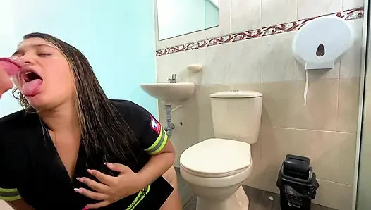 PARAMEDICS have sex in the hospital bathroom