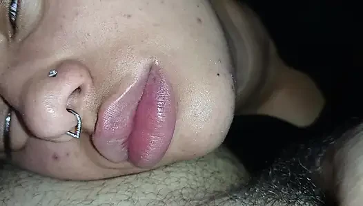 EXTREME CREAMPIE, FILLING THIS LITTLE MOUTH WITH SO MUCH CUM