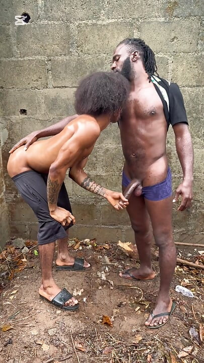 BBC Daddy Fucks Black Twink Outdoors