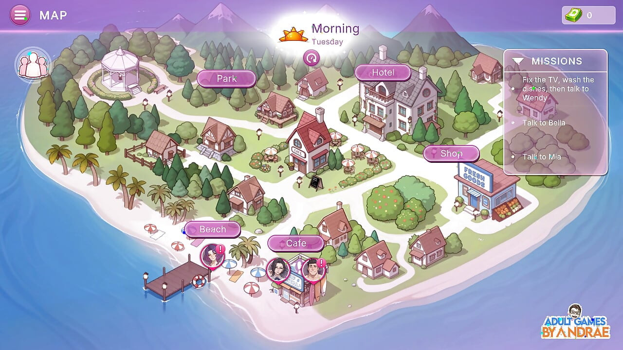 Sex Apartment 2: Gameplay Grand Hotel Bagian 1 - Cerita Dimulai, dan Pertemuan Karakter