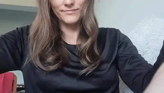 Double Dildo in Her 2 Holes